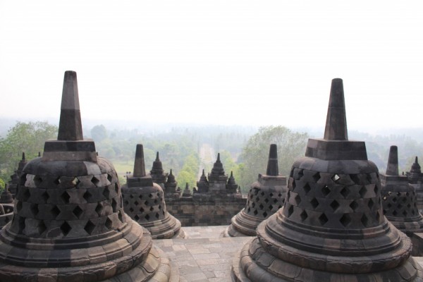  インドネシアのボルブドゥール遺跡 